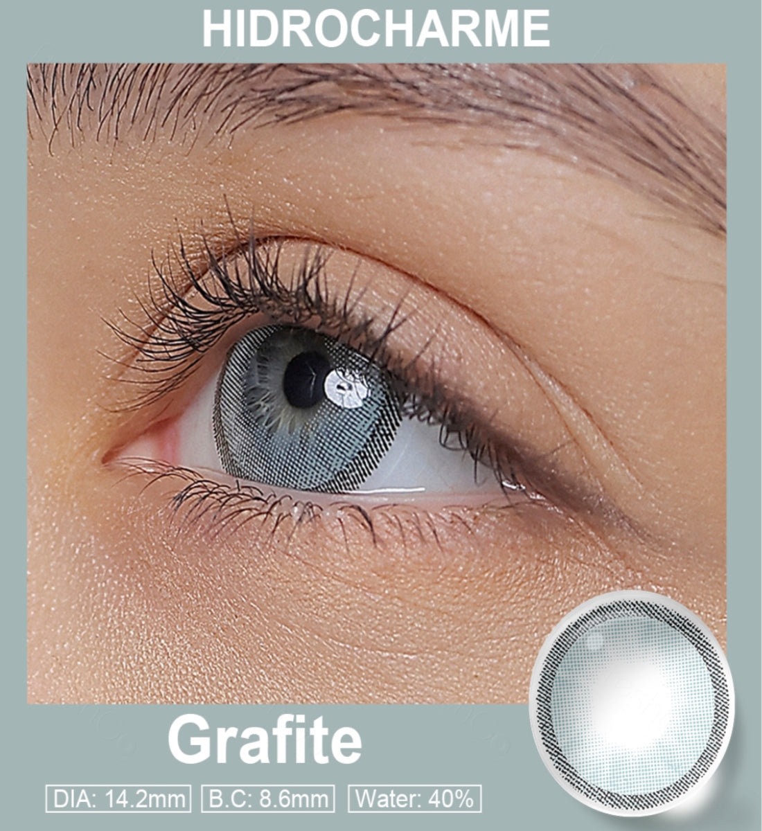 Hidrocharme Grafite 🩶